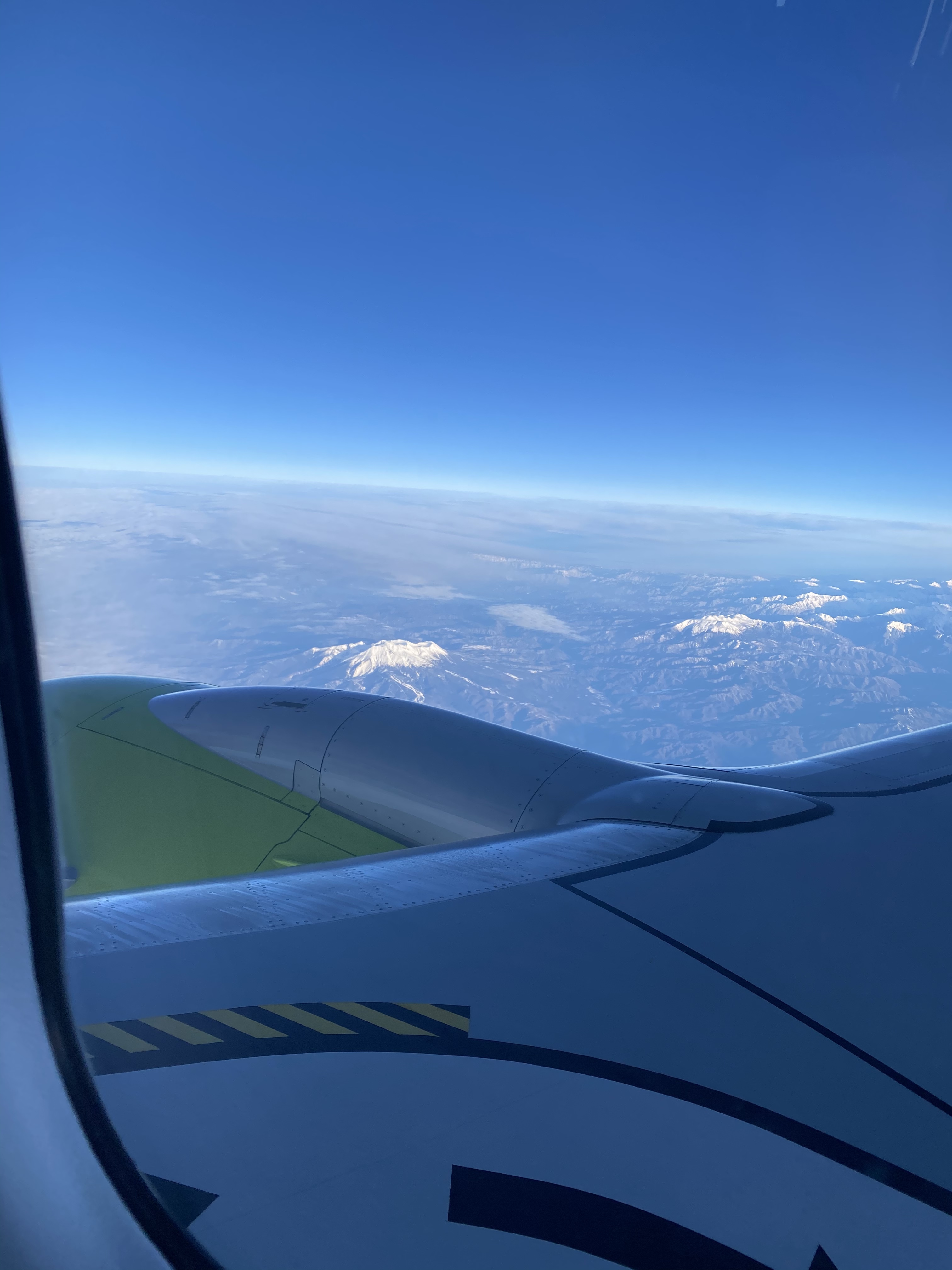 飛行機からの絶景